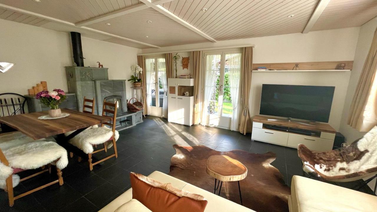 The Swiss Paradise 2 Apartment With Garden, Whirlpool, And Mountain Panorama Wirzweli Εξωτερικό φωτογραφία