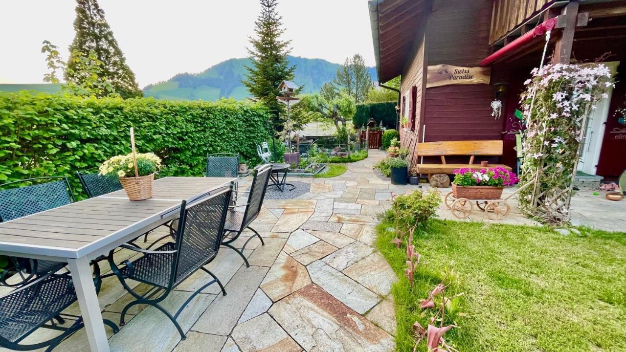The Swiss Paradise 2 Apartment With Garden, Whirlpool, And Mountain Panorama Wirzweli Εξωτερικό φωτογραφία