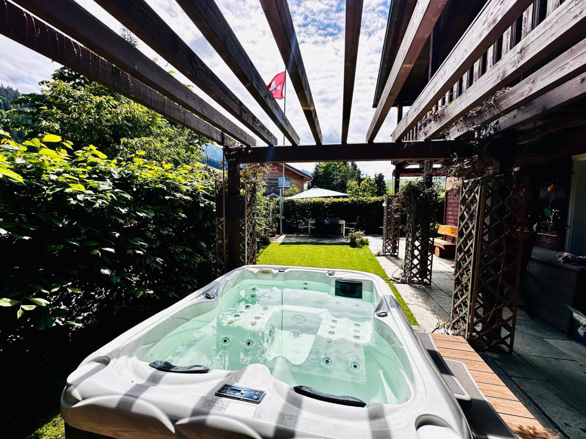 The Swiss Paradise 2 Apartment With Garden, Whirlpool, And Mountain Panorama Wirzweli Εξωτερικό φωτογραφία